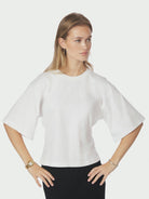 Neo Noir T-shirt 164418 Asha Boxy Tee - 120 White