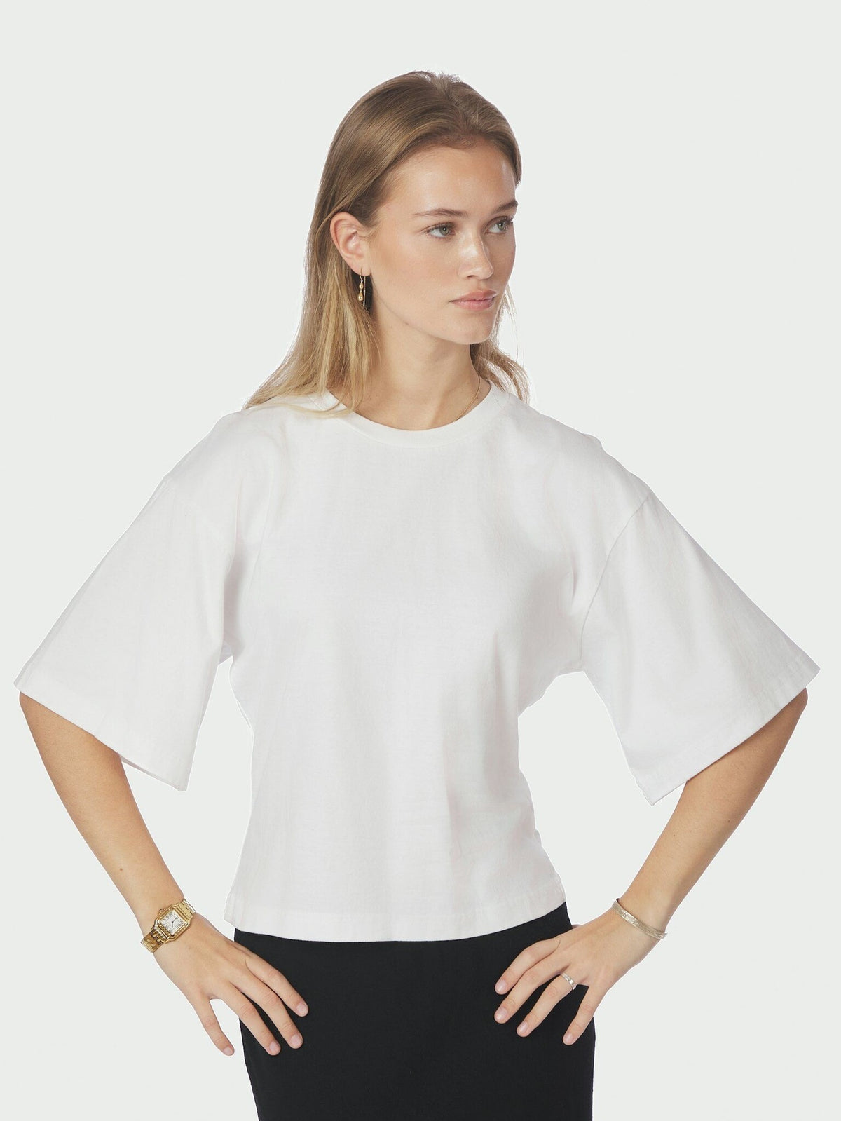 Neo Noir T-shirt 164418 Asha Boxy Tee - 120 White
