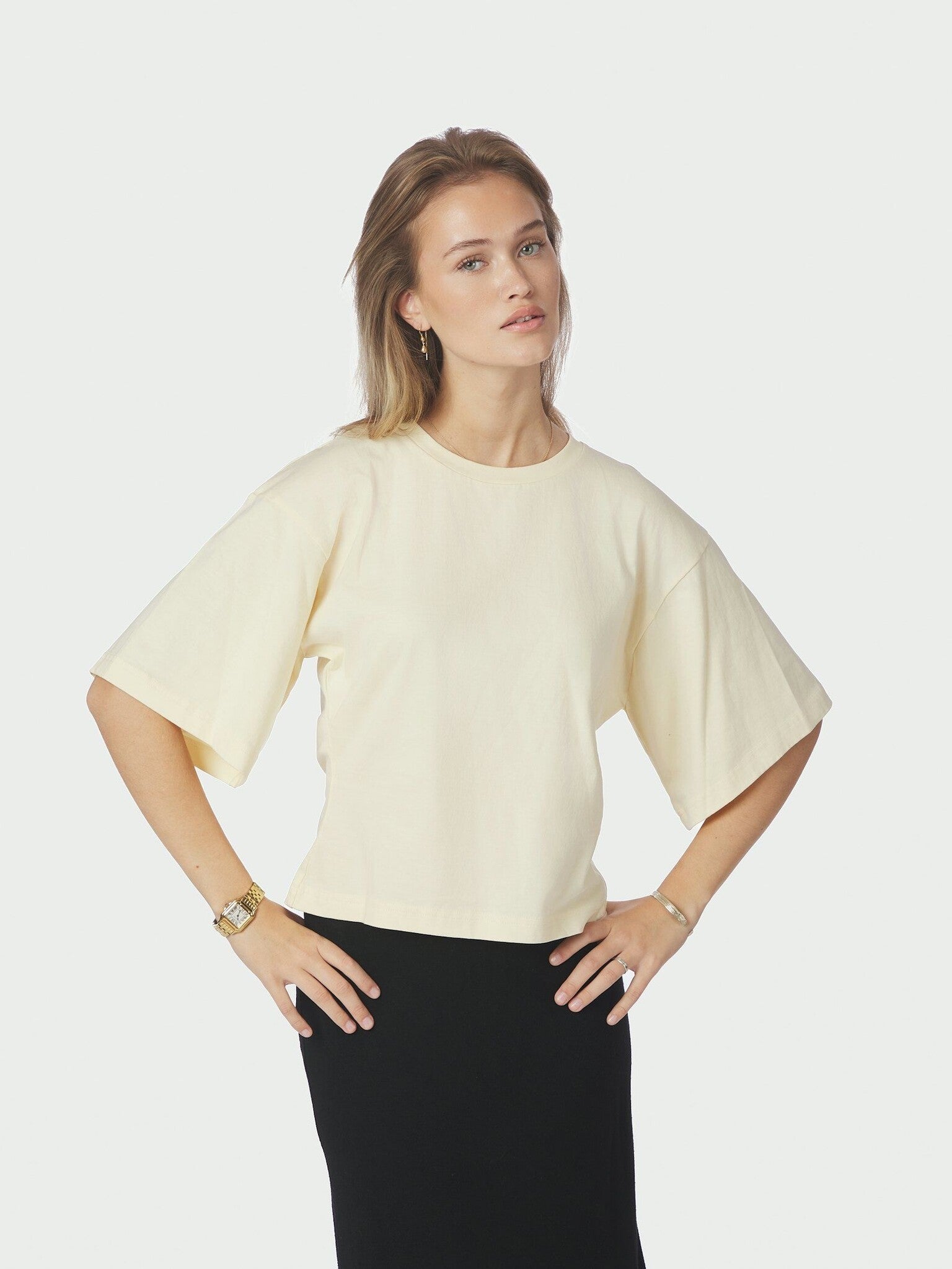 Neo Noir Top Asha Boxy 164418 - Butter Yellow