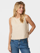 Neo Noir Top Svetlana Linen 159947- 213 Sand