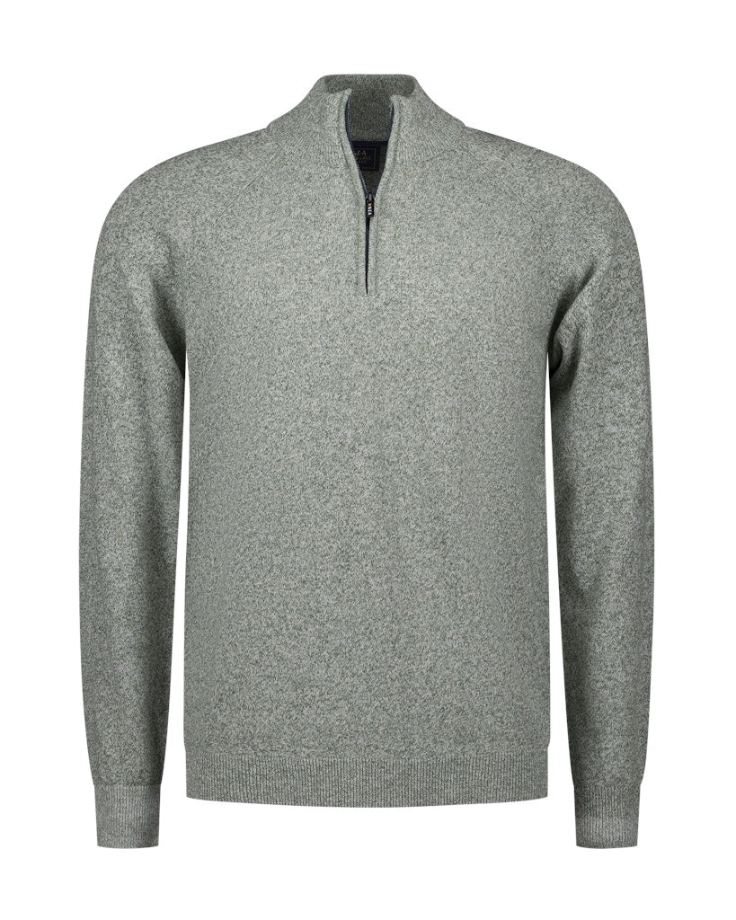 New Zealand Aukland Pullover Half Zip 26AN423 - 1765 light sage