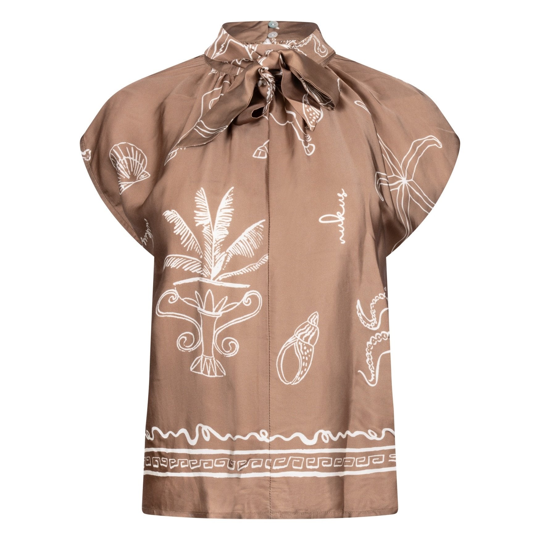 Nukus Blouse Noomi NKS01154 - 273 Fango/offwhite