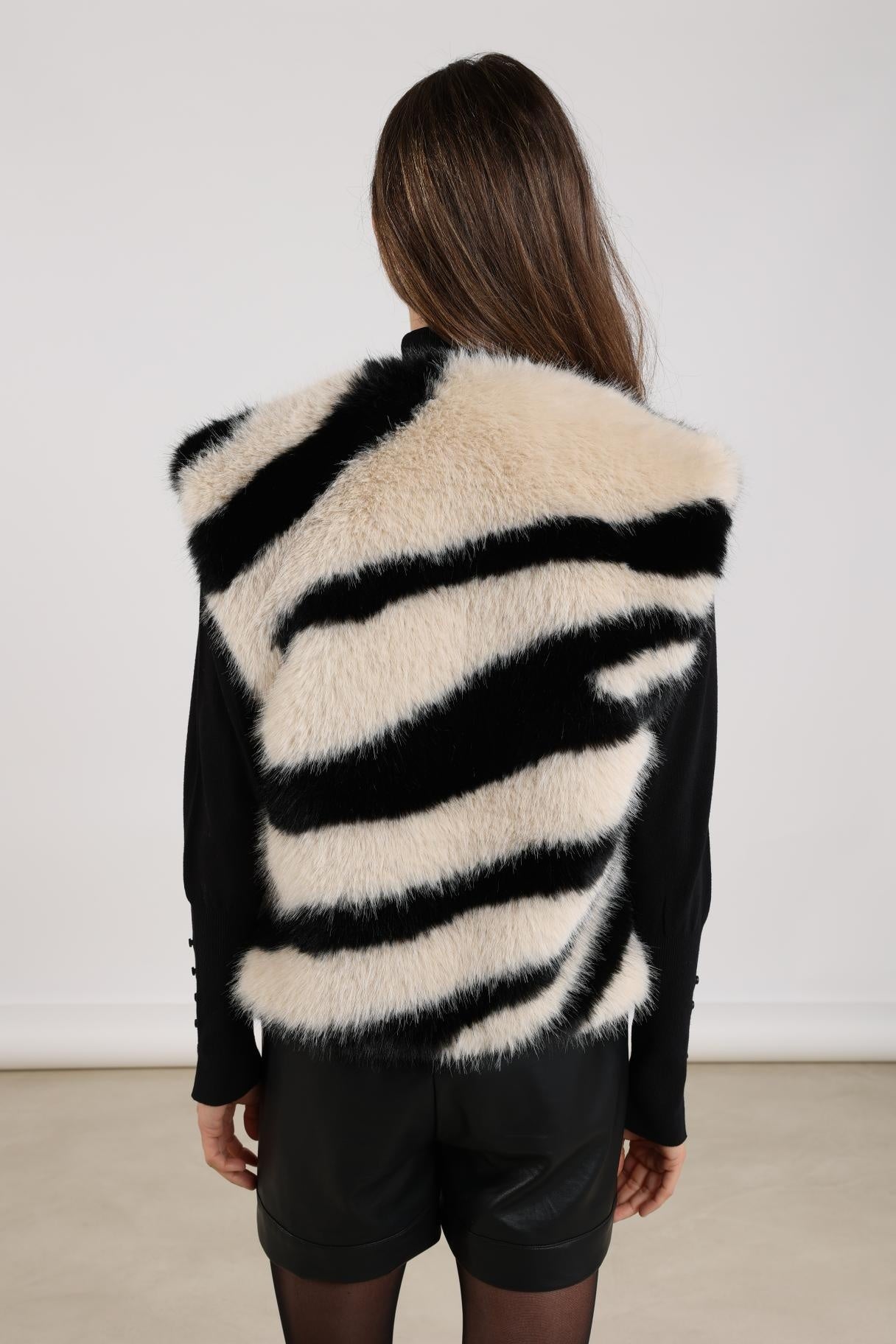 NUKUS Gilet Fally NKF08015 - 242 Sand/Black
