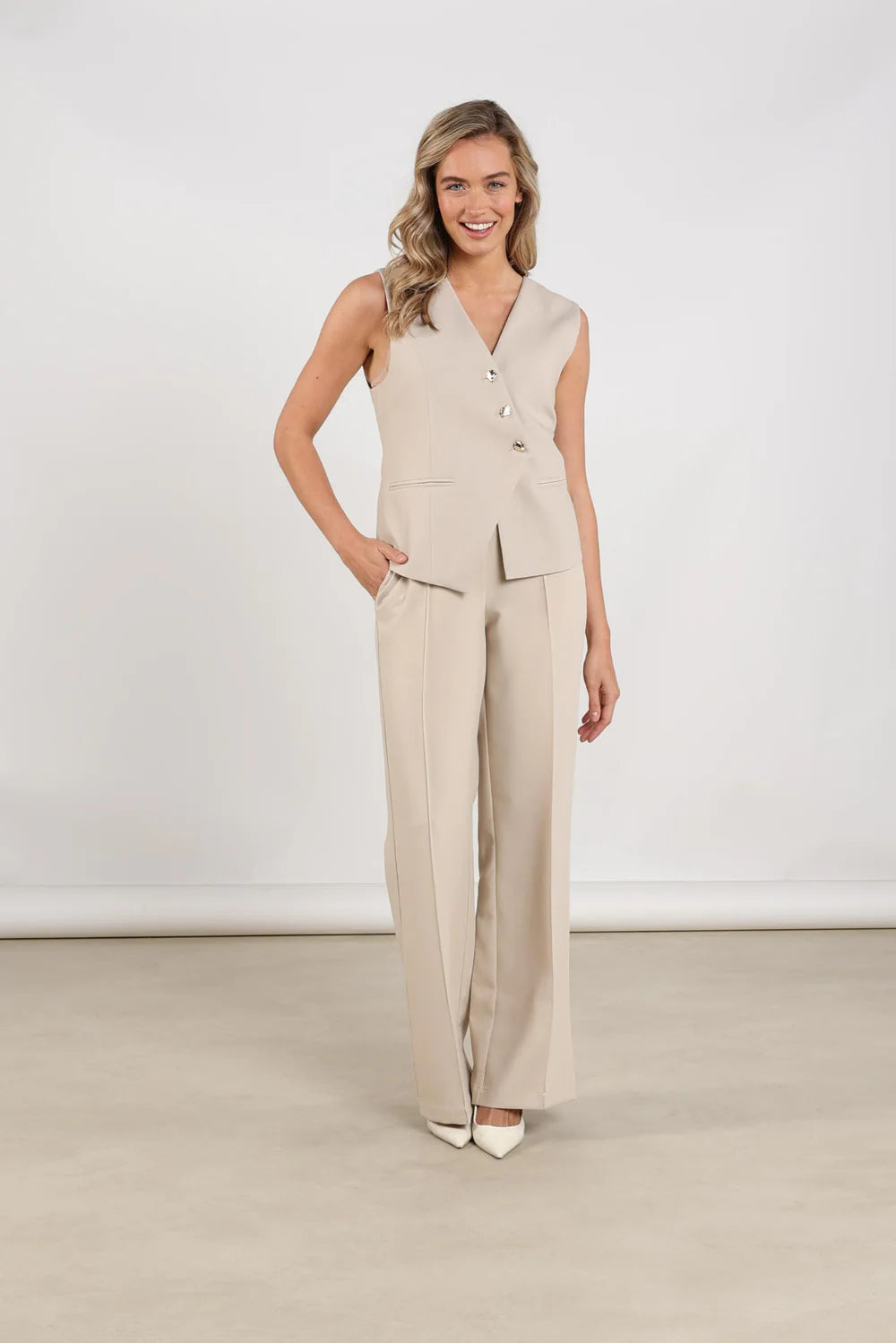 Nukus Pantalon Jill NKS09068 - 9 Sand