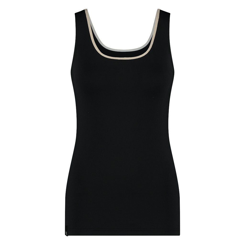 NUKUS Top Juba Singlet NKS06001 - 169 Black/Gold