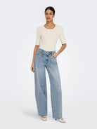 Only Barrel Jeans ONLGIANNA 15347093 - Light Blue Denim