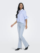 Only Flared Jeans ONLBLUSH 15363225 - Light Blue Bleached