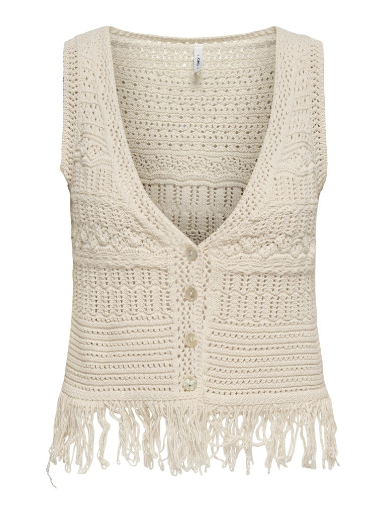 Only Gilet ONLALIX 15364856 - Ecru