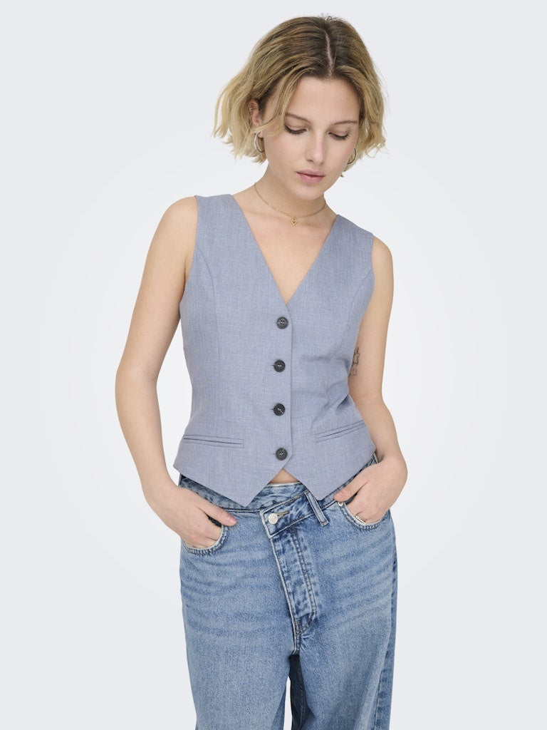 Only Gilet ONLLINDA 15336753 - Vintage Indigo