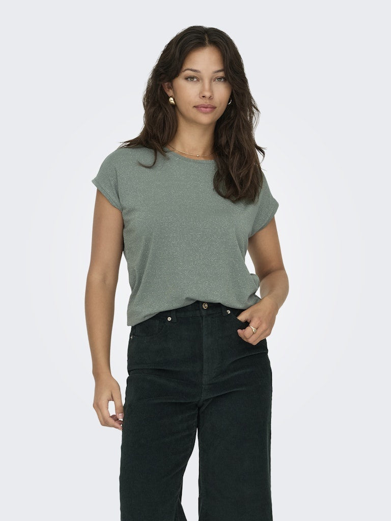 Only Glitter Top ONLCLAUDIA 15318422 -  Laurel Wreath