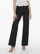 Only Jeans Wide Leg ONLJUICY 15235241 - Black Denim