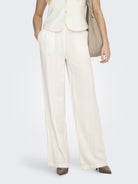 Only Linen Broek ONLGOA 15363676 - Cloud Dancer 