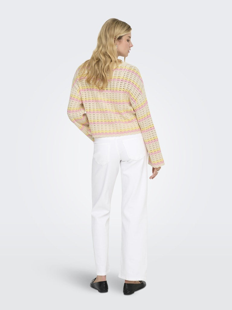 Birch Stripes:Sunlight/Romance Rose