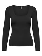 Only T-shirt Long Sleeve ONLEA 15302647 - Black