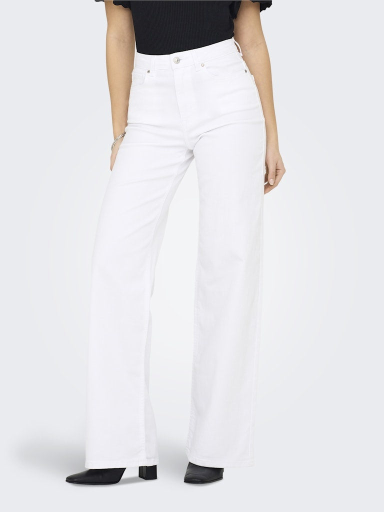 Only Wide Leg Jeans ONLMADISON 15310632 - White