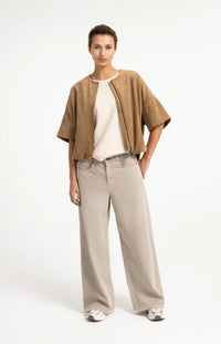 YAYA Korte Mouwen Jasje 02-009081-608 - 81018 Otter Brown