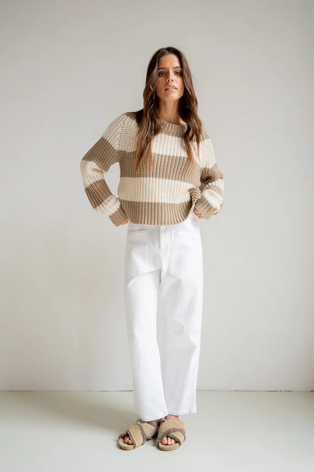Penn&Ink Broek S26Z851 - 01 White