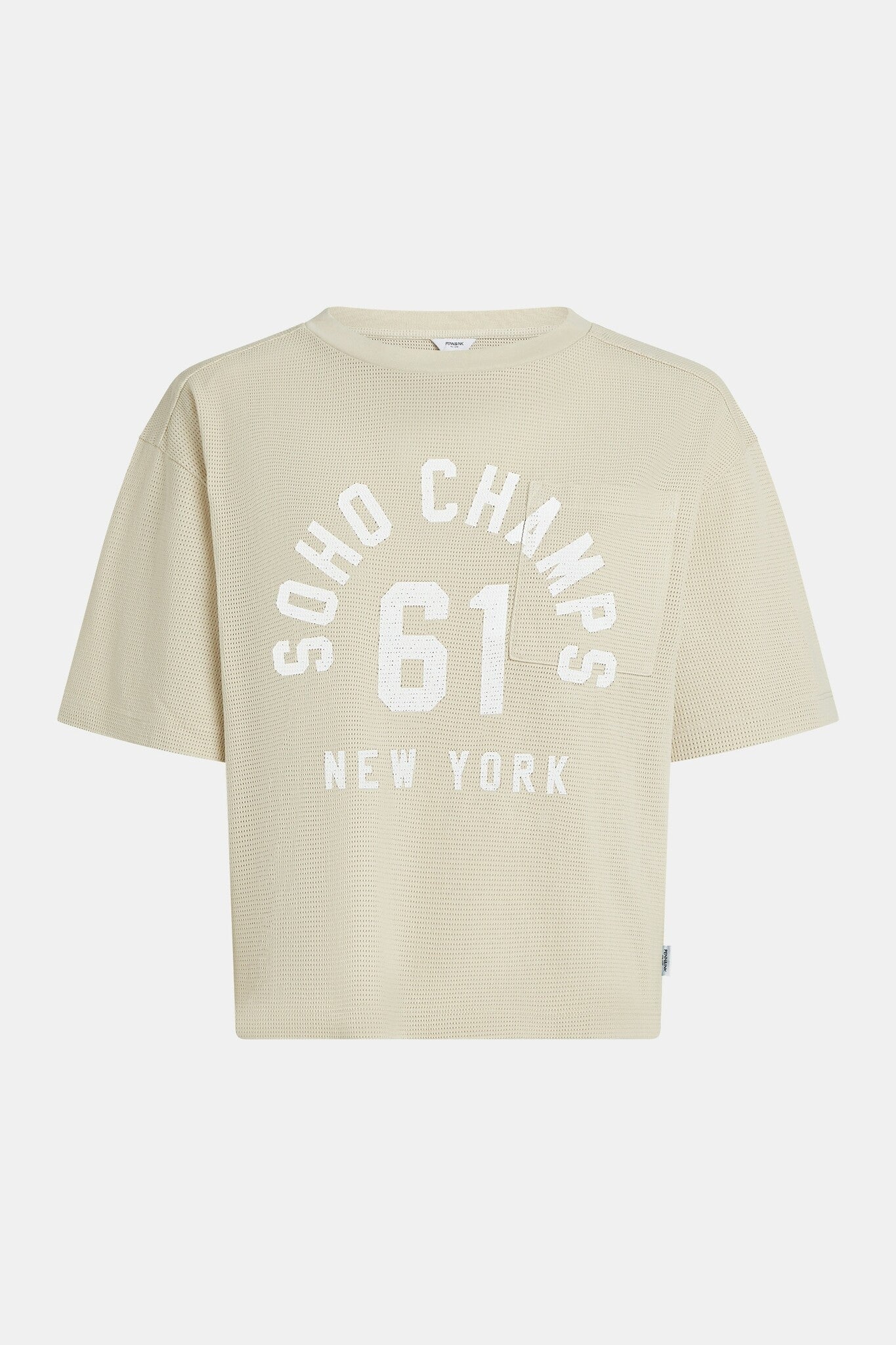 Penn&ink T-Shirt S26F1839 - 409/01 Oyster/White