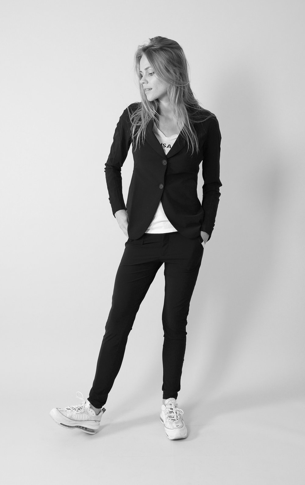 Penn&Ink Travel Broek Rosy Trousers - Navy