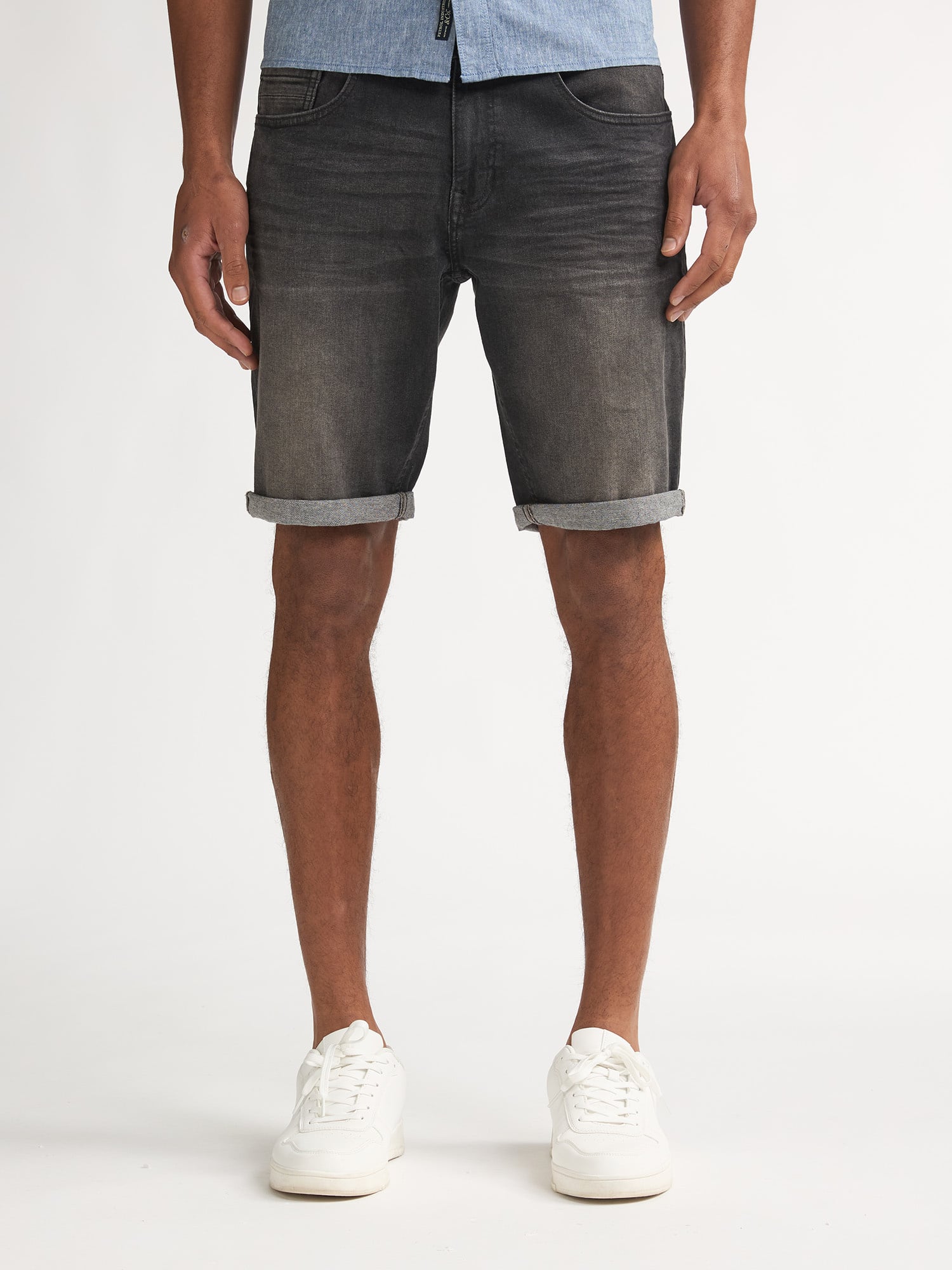 Petrol Denim Short M-1060-SHO002 - 9705 Black Stone\