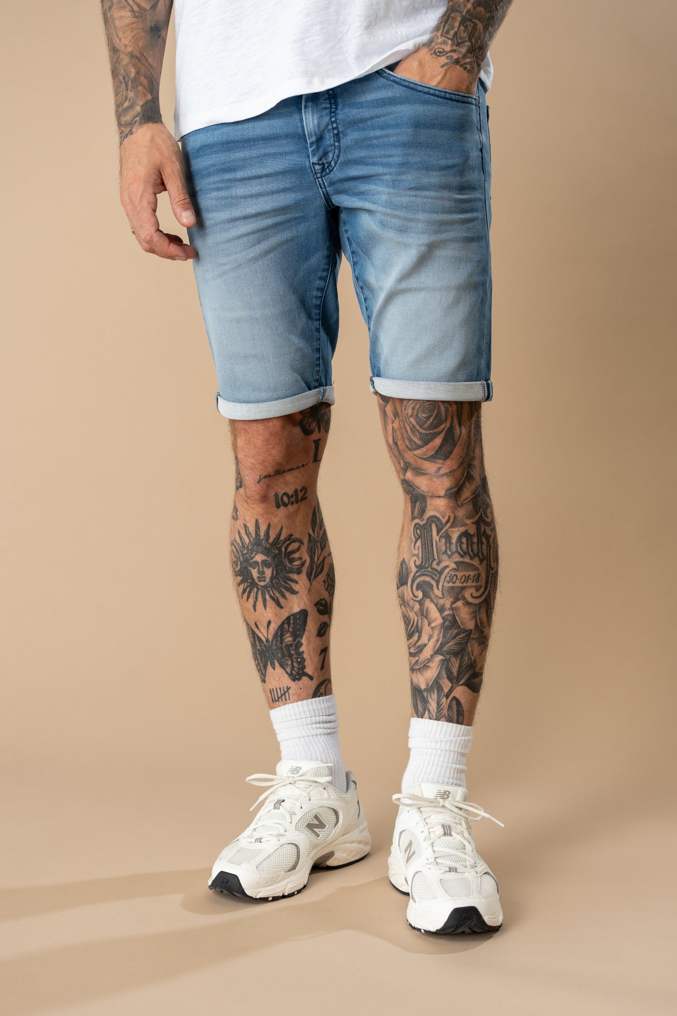 Petrol Denim Short M-ROS-SHO001 - 5752 Medium Indigo