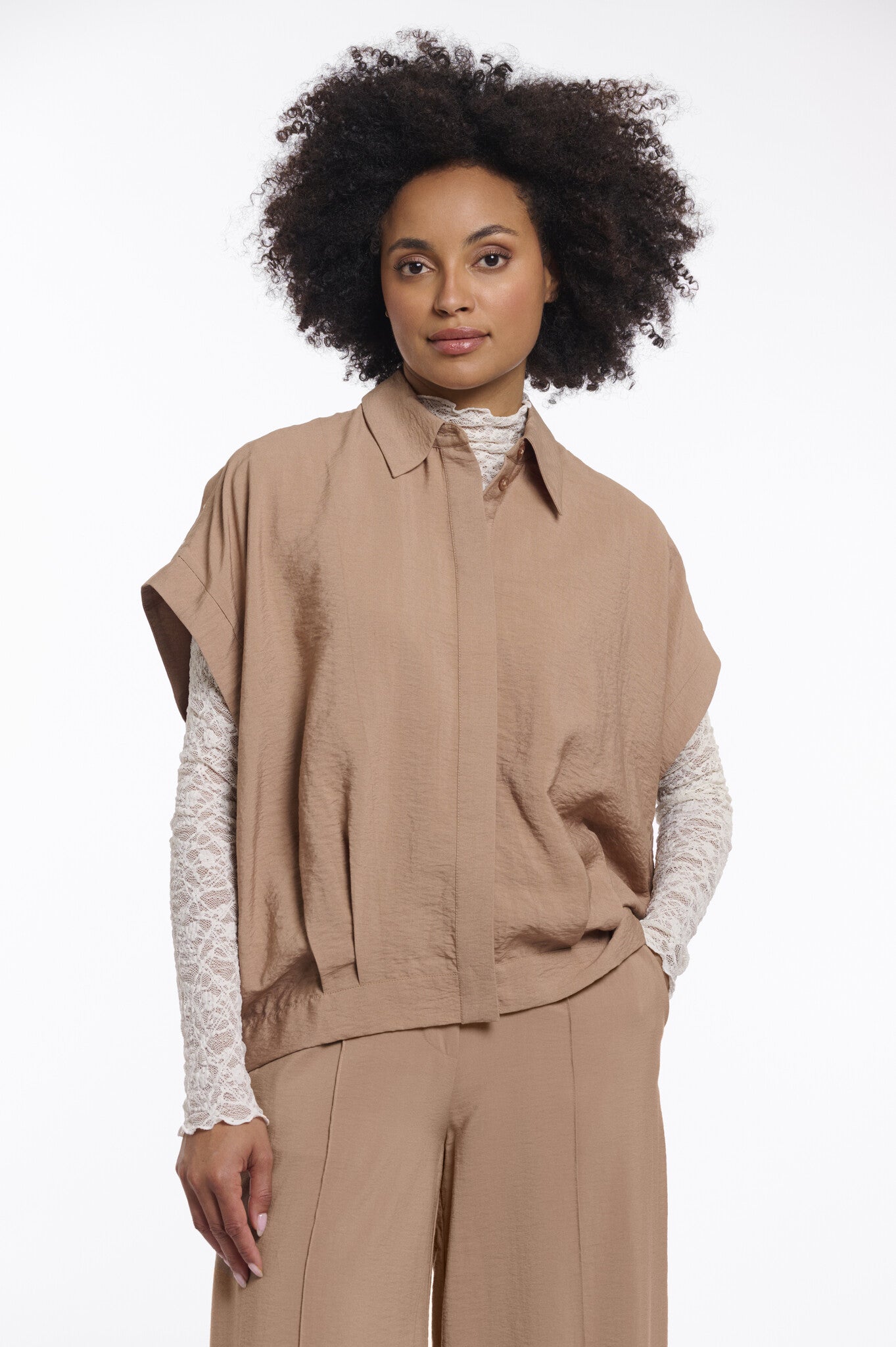 Rino & Pelle Blouse Imela 7002621 - 10997 Rosy Brown