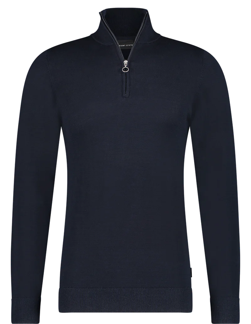 SAINT STEVE  Half-Zip Trui 19480 - Dark Navy\