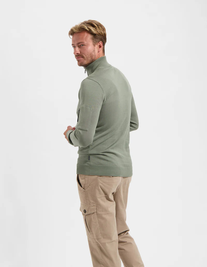 SAINT STEVE Half-Zip Trui 210160 - 60021 Leaf Green