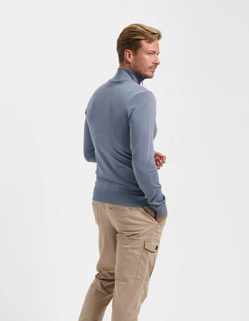 SAINT STEVE Half-Zip Trui 210160 - 70028 Iron Blue