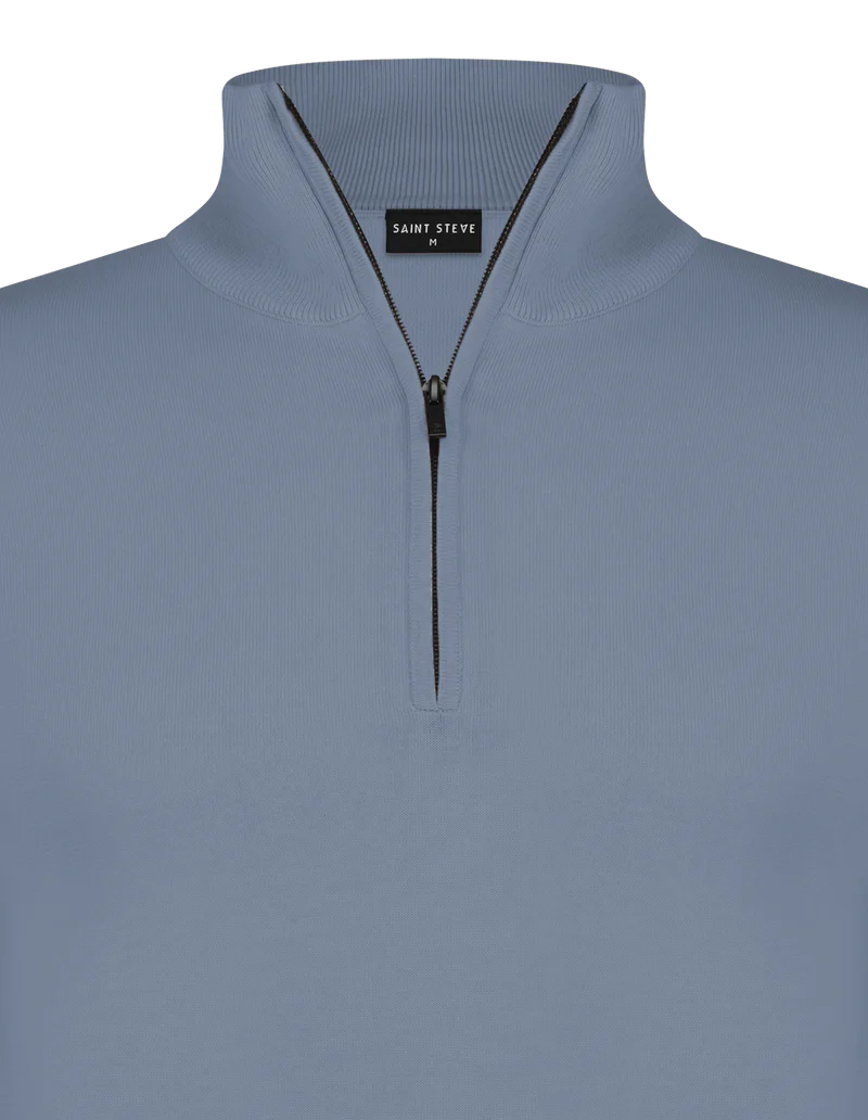 SAINT STEVE Half-Zip Trui 210160 - 70028 Iron Blue