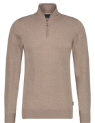 SAINT STEVE Trui Half Zip 19480 - Taupe Melange