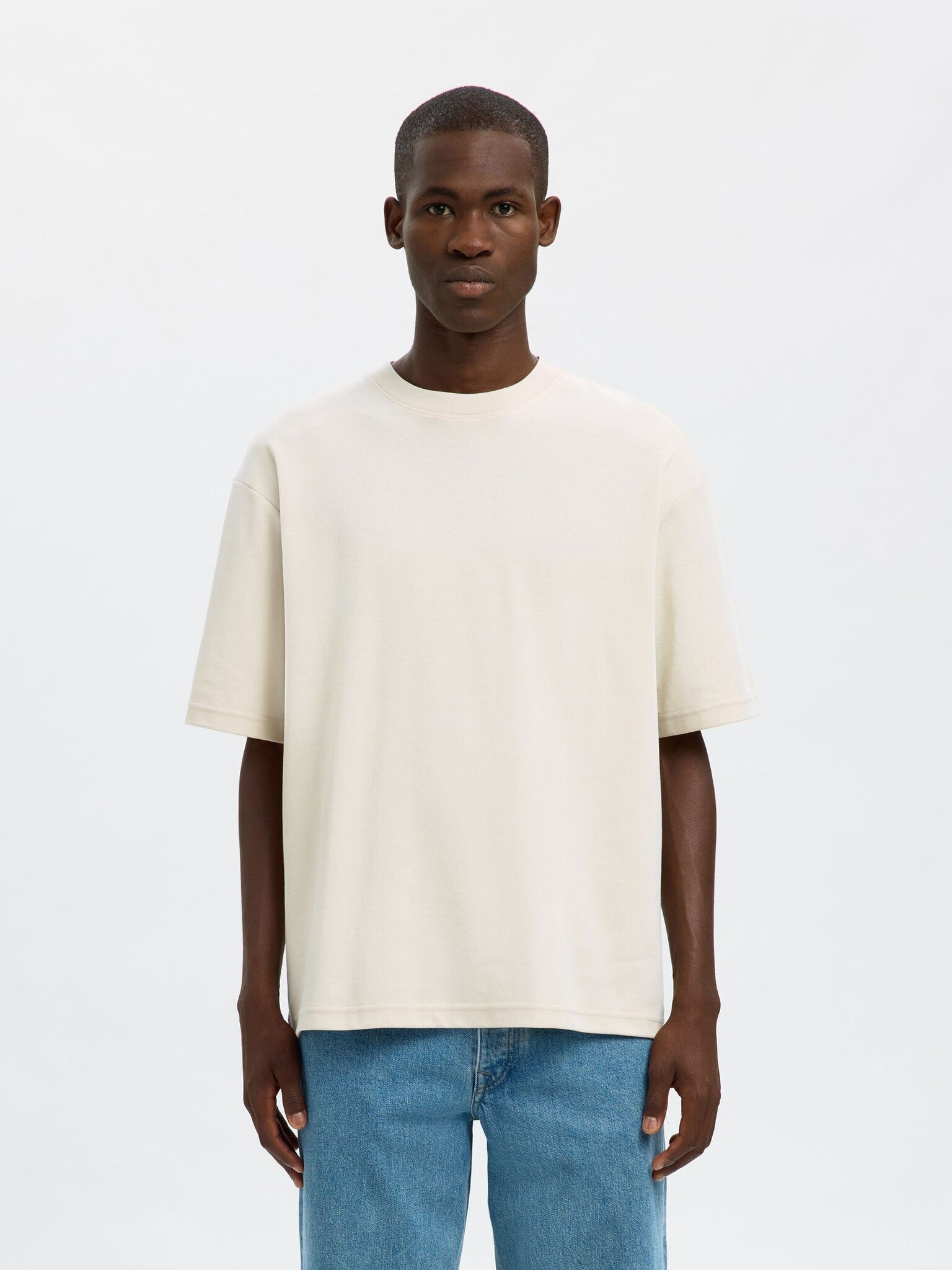 Selected Homme T-shirt 16094143 - Oatmeal
