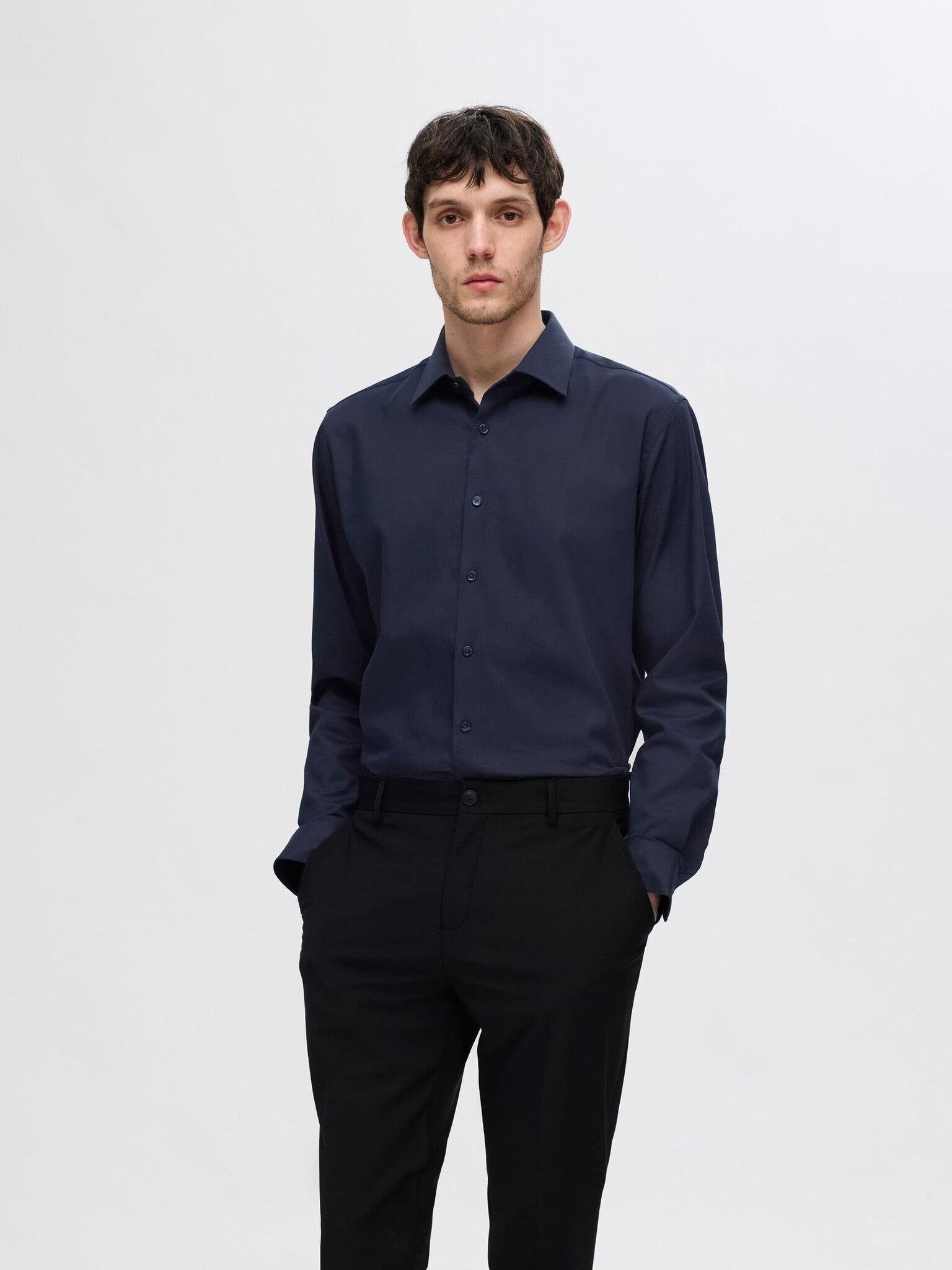 Selected Overhemd Slim Fit 16092939 - Sky Captain