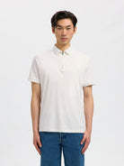 Selected Polo 16079026 - 3907392 Cloud dancer