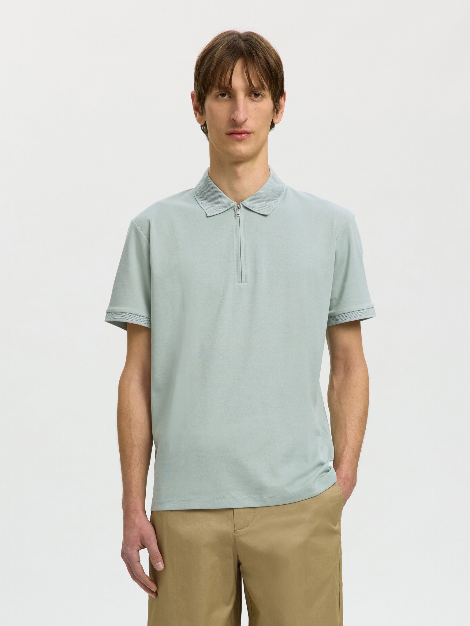Selected Polo 16079026 - 4916458 Aqua Gray