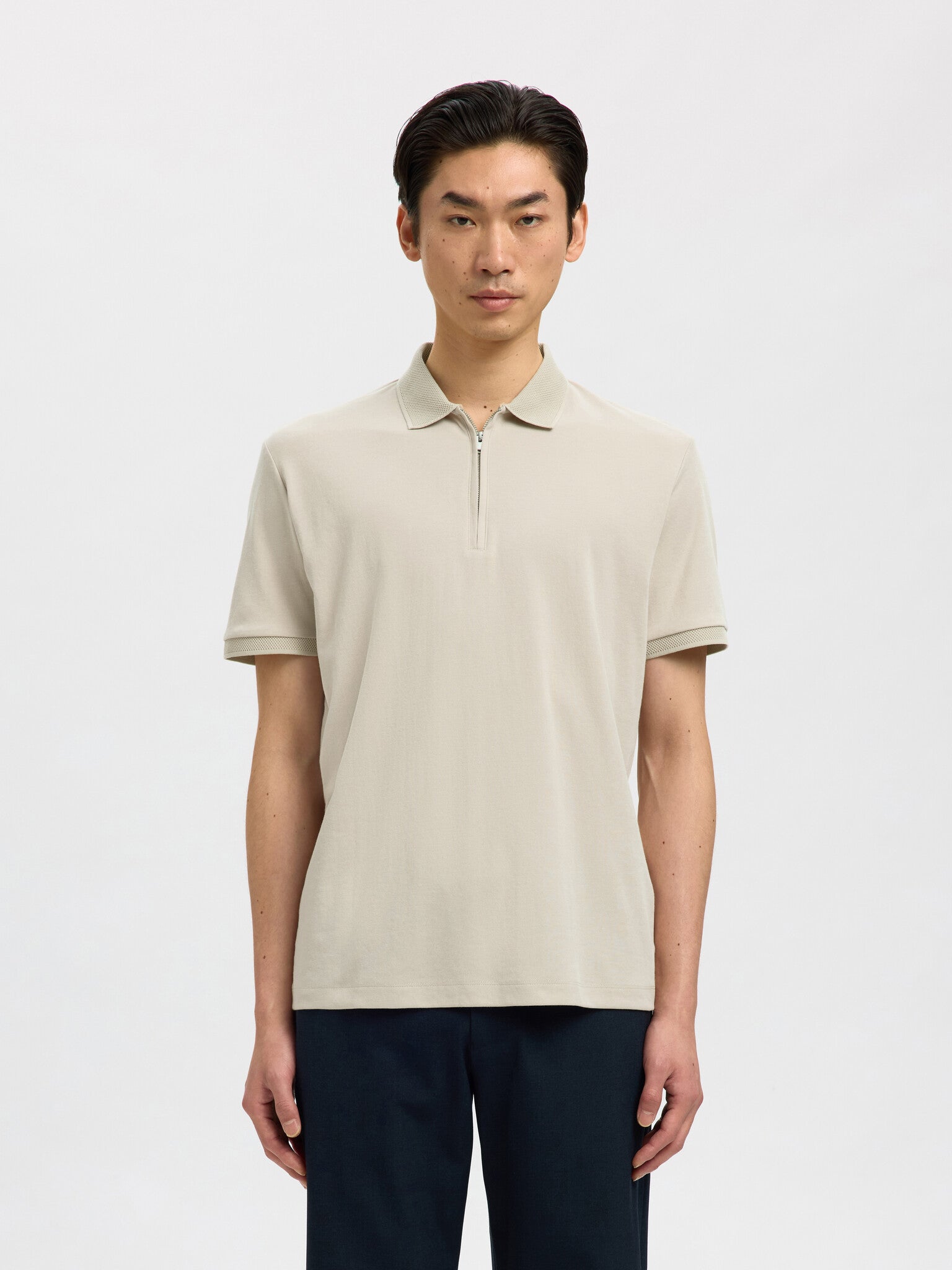 Selected T-Shirt 16079026 - 4258241 Oatmeal