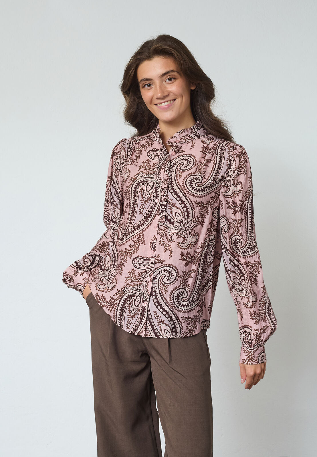 Sisters Point Blouse 19459 Virsa-Sh14 - 804 Mauve Paisley