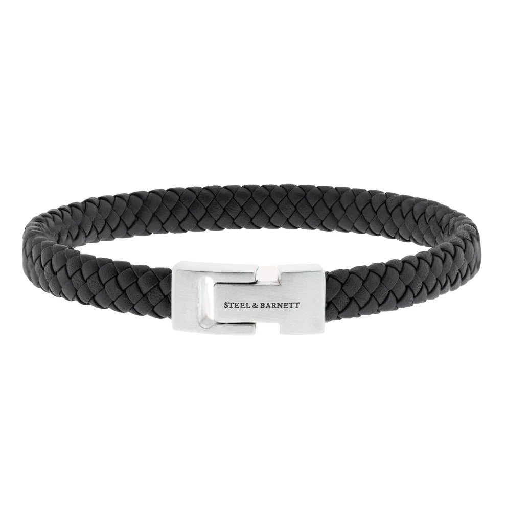 Steel & Barnett Armband Leren LBA/001 - Black