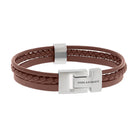 Steel & Barnett Armband Leren LBCC/003 - Brown