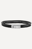Steel & Barnett Leren Armband LBD/005 - Black