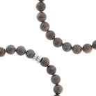 Steel & Barnett Ronde Edelsteen Armband SBB/011 - Matt Bronzite