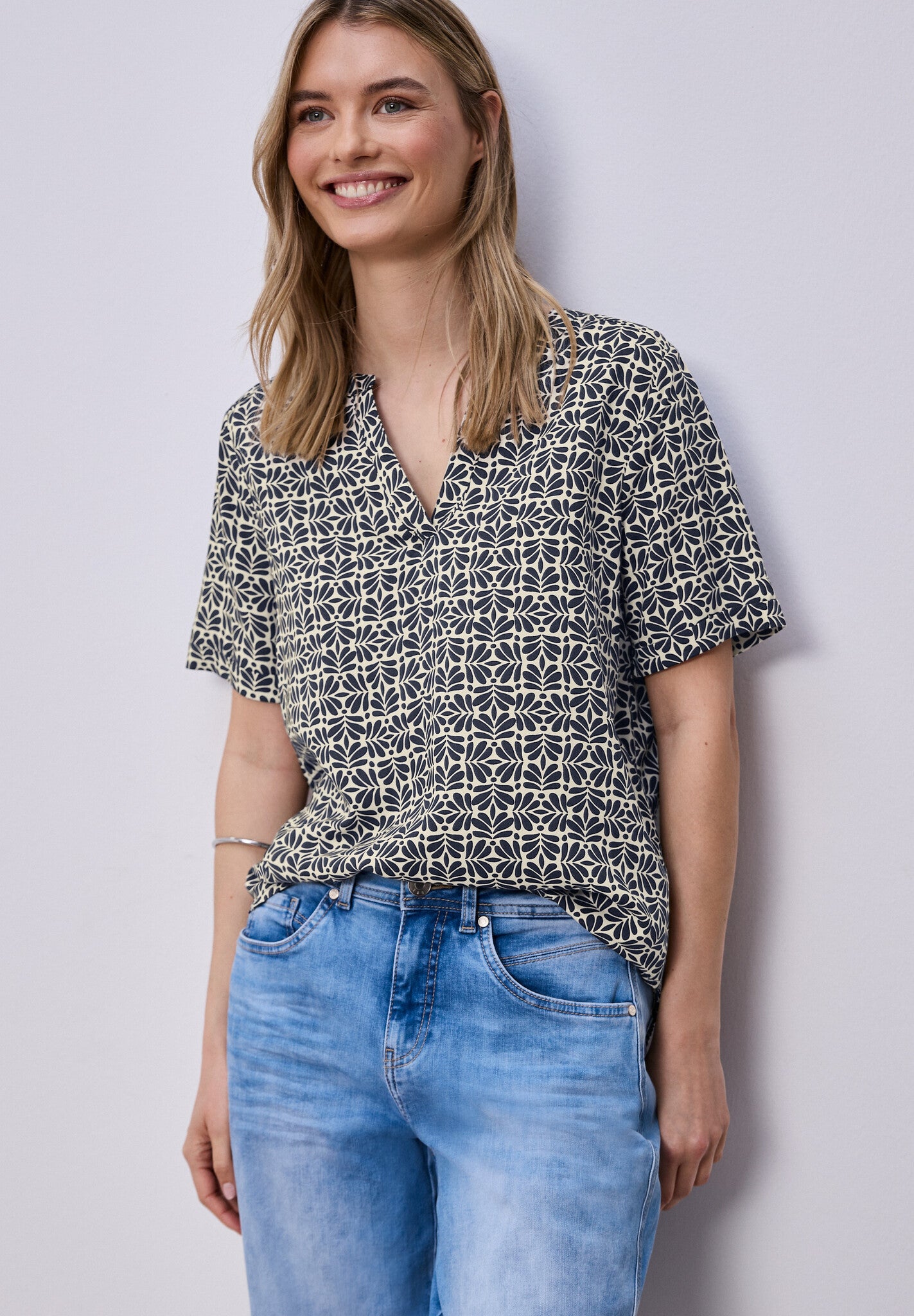 Street One Blouse A346439  - 27502 Shadowed Navy