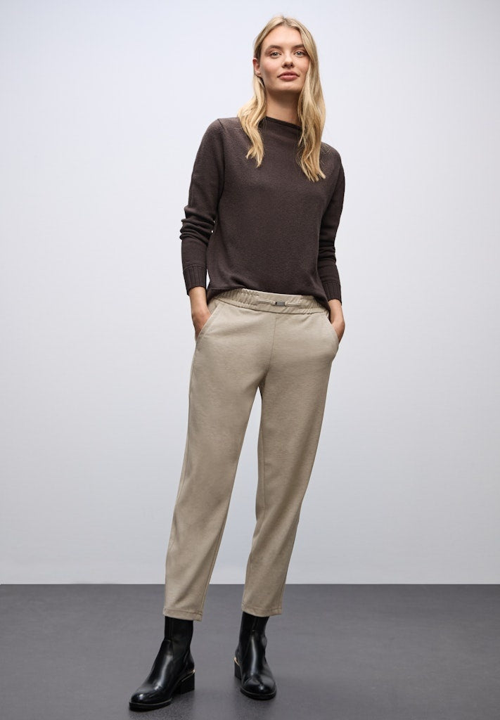 Street one Broek A379784 - 26878 sanded beige melange