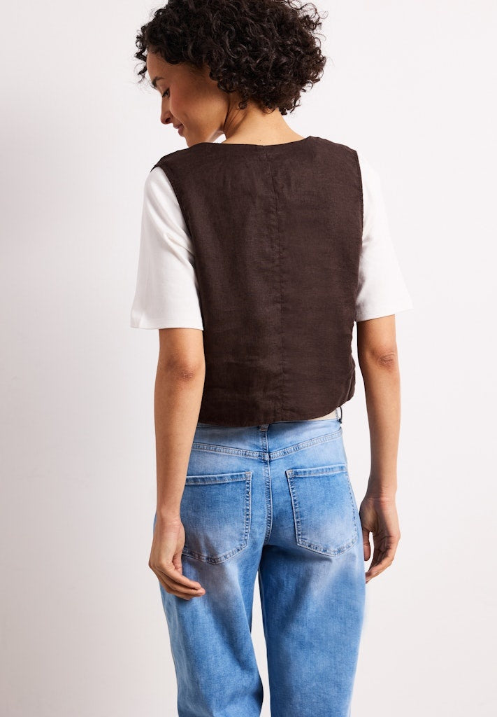 Street One Gilet 220304 - 17276 Espresso Brown