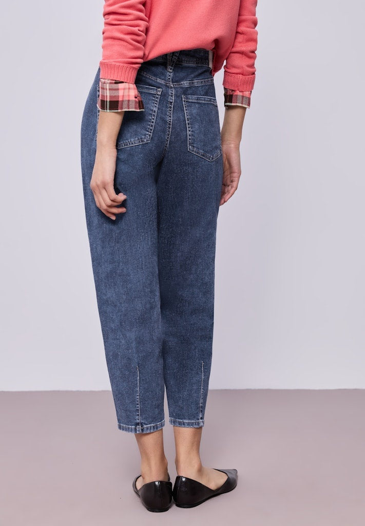 Street One Jeans Barrel 380585 - 17816 Medium Blue Washed