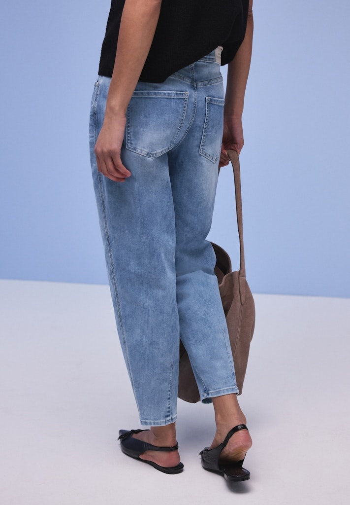 Street One Jeans Barrel 380586 - 17817  Light Blue Washed
