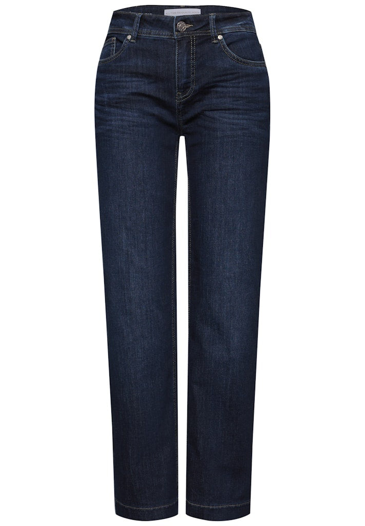 Street one Jeans QR Style Straight Leg.Mw.Dark - 17230 30 - Lengtemaat L30