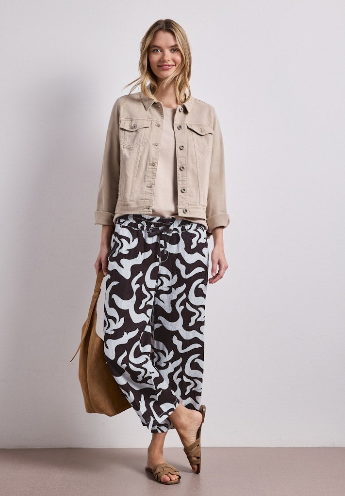 Street One Linnen Broek 380499 - 27276 Espresso Brown