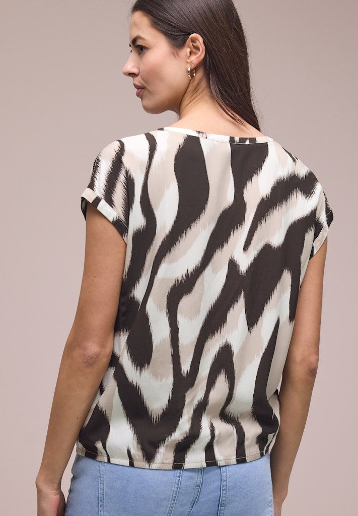 Street One Shirt 346552 - 37276 Espresso Brown 