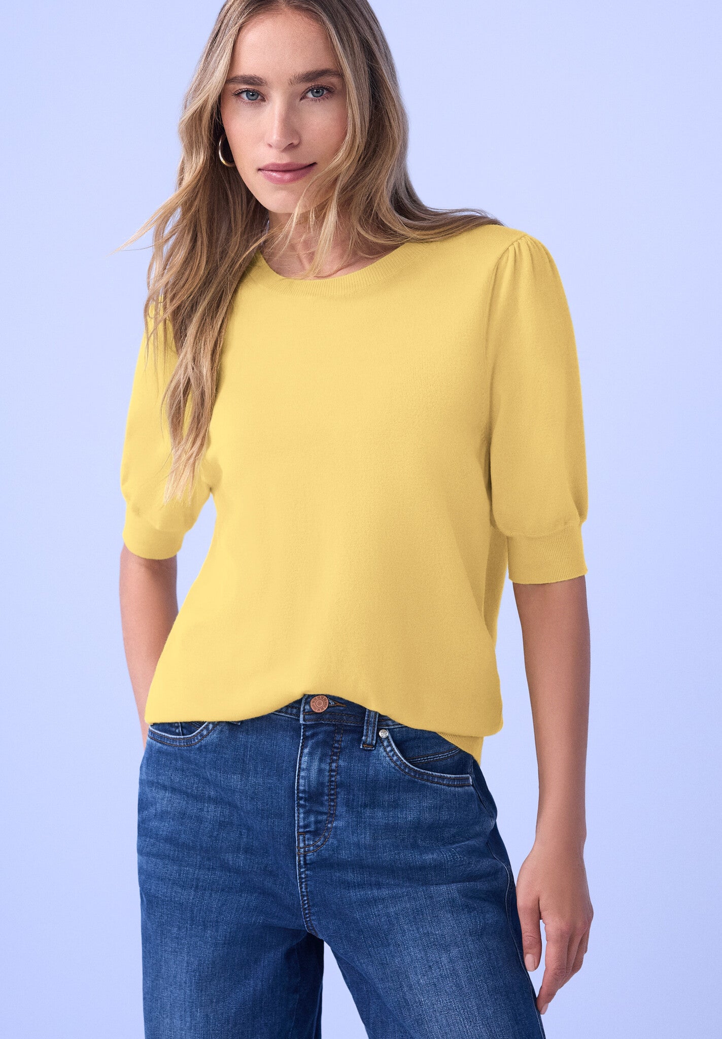 Street One Shirt A303768  - 17455 Bloom Yellow